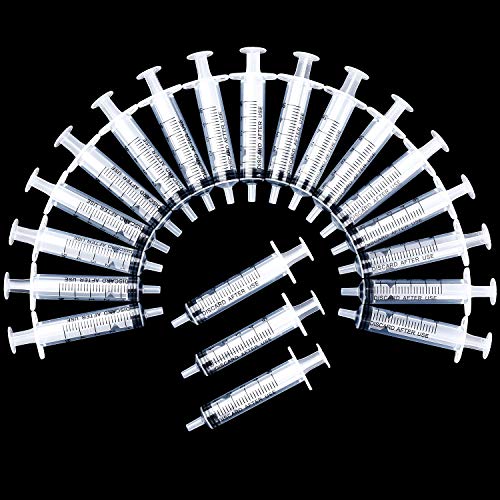 Frienda 20 Packs Large Plastic Syringe Measuring Syringe Tools Dispensing Multiple Uses (5 ml) - size: 5 ml