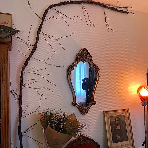 118" Bendable Artificial Grapevines Garland Tree Branches(L) | Flexible Large Creepy Fake Reptile Plants Twigs Cherry Blossom Wall Hanging Trunk Vines Archway Halloween Jungle Decoration - size: Large