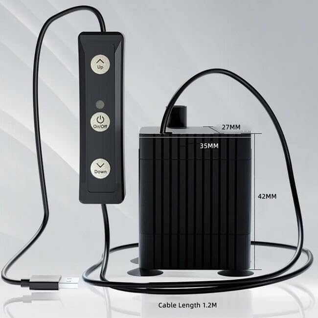 USB Mini Water Pump, Fish Tank Circulation DC 5V Micro Pump Adjustable Power Silent Submersible Bottom Suction Pump 120L/H