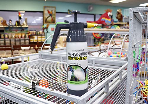 ExtremeMIST High-Performance Bird Sprayer | Ultrafine Avian Pump Mister | Handheld Pet Bird Bath Mister | Adjustable Nozzle | Bird Cage Cleaner | Perfect for Macaws, Cockatiels, Parrots & More - 20oz - size: 20oz