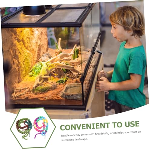 BESPORTBLE 2pcs Climbing Rope Toys for Crab Reptile Tank Climbing Vine Terrarium Accessory Decor
