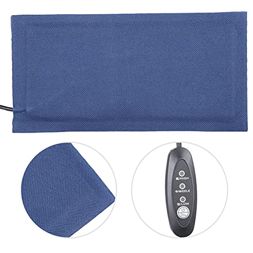 Socobeta Reptiles Heating Mat, USB Power Supply Adjustable Temperature with 3 Gears, Seamless Edge for Lizards and Other Reptiles Pets (S) - size: S