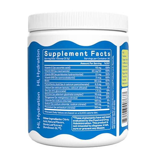 Hi-Lyte Electrolyte Powder, Daily Hydration Supplement Drink Mix, 90 Servings | Sugar-Free, 0 Calories, 0 Carbs | No Maltodextrin. Gluten-Free | Supports Keto | Light Refreshing Flavor (Raspberry) - style: Raspberry - 90 Servings