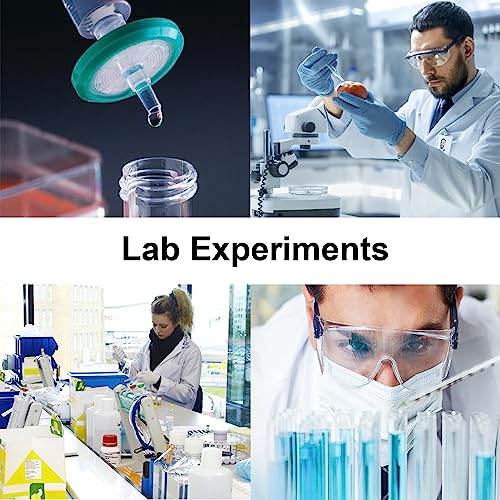 5 Pack 10ml Plastic Syringe with Needle, Syringe for Liquid, Oral, Scientific Labs, Measurement, Dispensing, Feeding Pets, Oil or Glue Applicator, Individually Wrapped (10 ML)