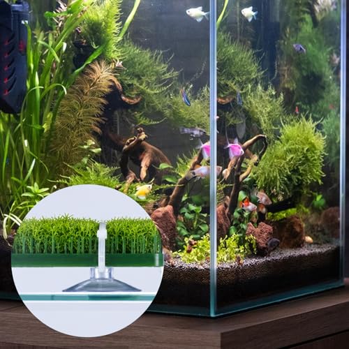 JJUNW 40 Pcs Aquarium Suction Cups, Fish Tank Suction Cups with Zip Ties, Adjustable Cables Set Fish Tank Tools for Holding Airline Tubing Decorations Shrimp Nests and Reptile Hammocks