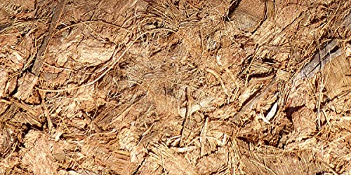 FibreDust 17 lbs Coconut Coir Mulch - 4KG Pack of 2-100% Natural Coconut Husk - Shredded and Cut Pieces - Great Ground Cover - Helps in Retention of Water - No Added Color