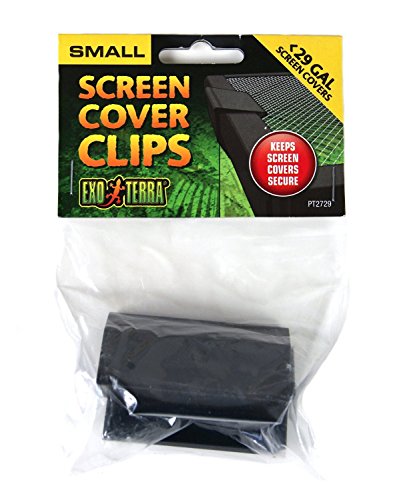 Exo Terra PT2729 Terrarium Cover Clip Set, Small