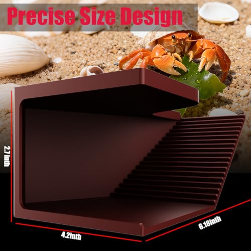 Hermit Crab Hideout with Climbing Tunnel | Hermit Crab Climbing Toys| Hermit Crab Water Tank Accessories |Hermit Crab Habitat, Also Suitable for Sea Turtles, Lizards and Tarantulas
