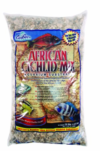 CaribSea Aquatics African Cichlid Mix Sand, 20-Pound, Rift Lake Authentic - style: Mix Sand