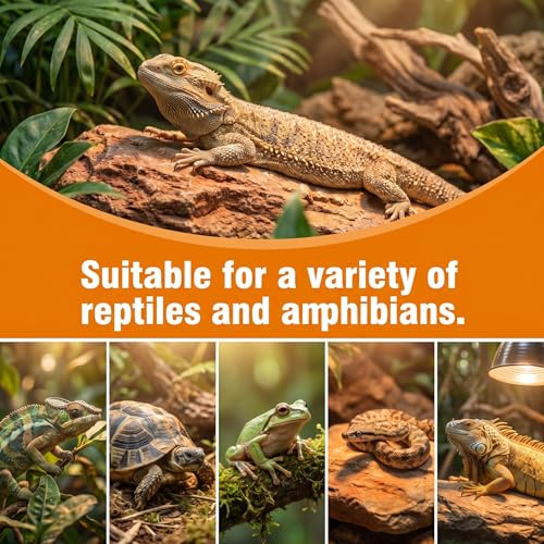 150W Reptile Heat Lamp, 2Pack Reptile Heat Lamp Bulbs, UVA Natural Daylight Reptile Basking Bulbs for Reptiles, Bearded Dragon, Lizard, Chicken, Turtle, Snake