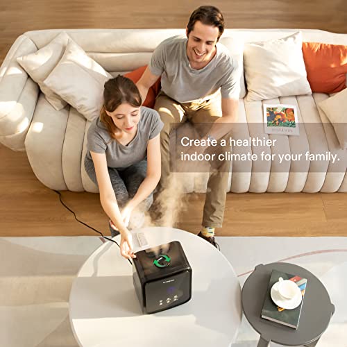 VIVOSUN 4.5L 2-in-1 Cool & Warm Mist Ultrasonic Humidifier with Essential Oil Box & Remote Control for Bedrooms, Offices, Plants, Babies, Dryness, and Skincare - style: 4.5L 2-in-1 Cool & Warm Mist Humidifier