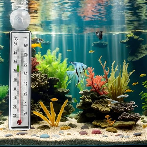 Temperature Gauge for Fish Tank,Aquarium Supplies,Betta Tank Temperature Monitor | for Keepers Hobbyists Beginners Aquarists Pet Parents Home Office Study