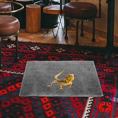 INOOMP 2pcs Reptile Mat Lizard Snake Turtle Bedding Absorbent Pad Tortoise Supply