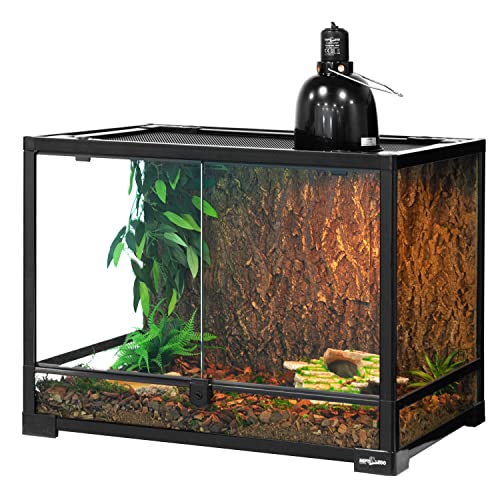 REPTI ZOO 2 Pack 75W Reptile Neodymium Daylight Basking Spot Lamp UVA Bulb Reptile Heat Lamp for Amphibian Lizard Tortoise Bearded Dragon Hedgehogs