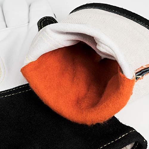 YESWELDER Premium Goatskin TIG Welding Gloves | Top Grain Leather | High Dexterity |True - Fit-XL - size: X-Large (Pack of 1)