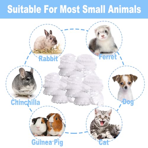 50 Pcs Disposable Rabbit Cage Liner, 26'' X 18'' Plastic Guinea Pig Cage Liners Bag Elastic Small Animal Toilet Film, Clear Crate Tray Covers for Bunnies Ferret Hamster - size: 50PCS