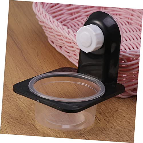 ibasenice 2pcs Reptile Water and Food Dish Black Cup Style Feeding Bowl for Tortoise Lizard and Other Reptiles and Easy to Clean - size: Size 5