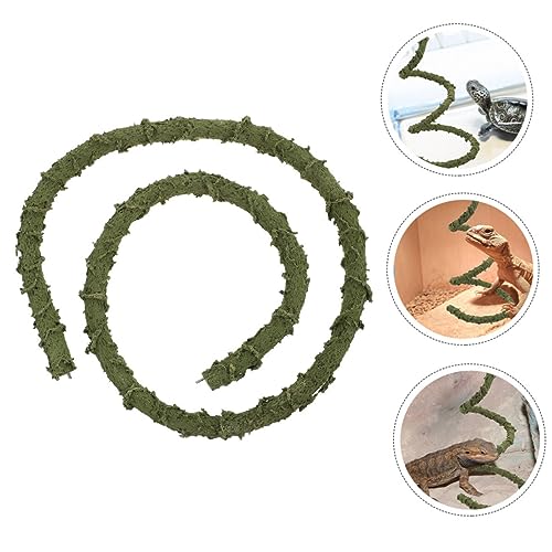 Kisangel Climbing Vine Toy Flexible Reptile Vine for Terrarium Decor Small Reptile Climbing Accessory for Crab Tanks