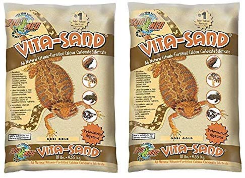 Zoo Med Vita Sand 10 Pounds Gold (2-Pack)