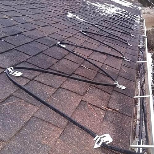 H&G Lifestyles 8W/FT Roof Heat Cable for Roof and Gutters, Self-Regulating | Heaters to Prevent Ice Dams,Heavy Duty Heat Tapes for Snow De-icing, 8Watts per Foot Patented Heating Technology 120FT - color: 120-feet