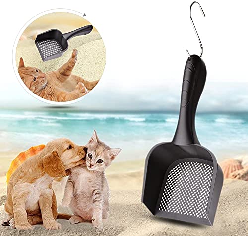 Cat Litter Scoop Reptile Terrarium Fine Sand Pet Poo Shovel Scooper Little Sifter Kitty Bedding Cleaner Net Hole: 4.5mm - color: Hole: 4.5mm
