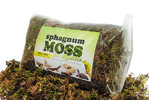 My Happy Snails Reptile Moss - Organic Green Spagnum Moss - Dried Substrate for Terrarium Vivarium (Small Pack - 3 litres / 150 gr / 10 oz) - size: Small Pack - 3 litres / 150 gr / 10 oz