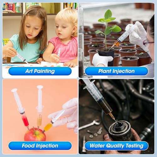 200 ml Large Syringe for Liquids, Syringe Without Needle, for Thick Liquids, 3 Pack Individually Wrapped - style: 200 mL