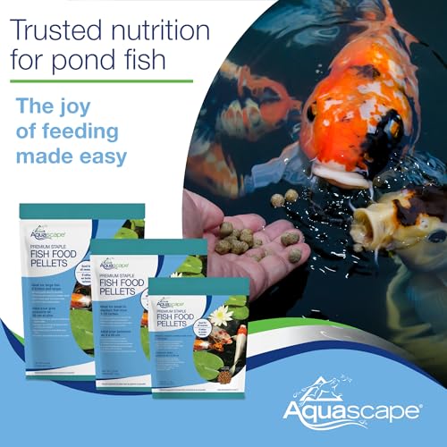 Aquascape Premium Staple Pond and Koi Fish Food, Mixed Pellet Size, 2.2-Pounds - size: 2.2 Pound (Pack of 1)