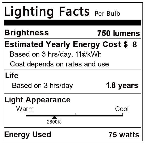 UVB UVA Reptile Light Bulb 75W Bulb for Reptiles and Amphibians Use for Turtle, Bearded Dragon, Lizard Cages Heat Lamp Replacement Bulb, 4 Packs