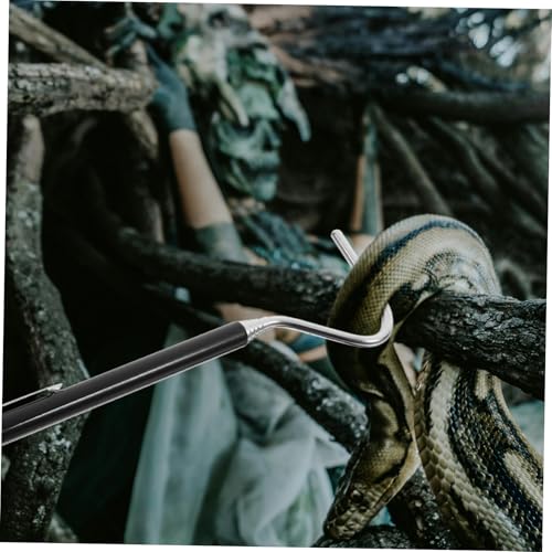 POPETPOP Retractable Reptile Catching Hook Snake Catcher for Reptiles Snake Capture Hook