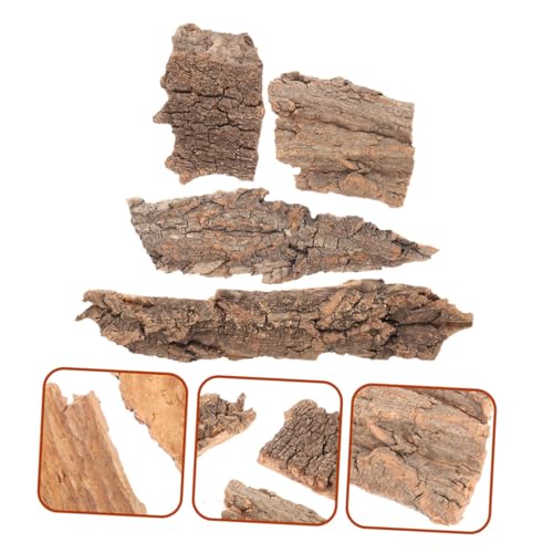 8pcs Natural Reptile Tree Bark Decor for Terrarium Safe Wear-Resistant Background for Lizard Gecko Snake Enclosures Aquatic Reptile Environments - size: 23.00X7.50X1.00CM