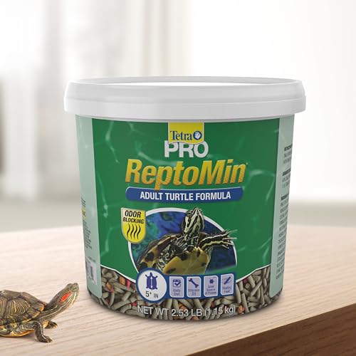 Tetra ReptoMin Pro Sticks Adult Turtle Formula Daily Diet for Aquatic Turtles, 2.54 Pounds - size: 2.53 Pound (Pack of 1), style: Adult Turtle