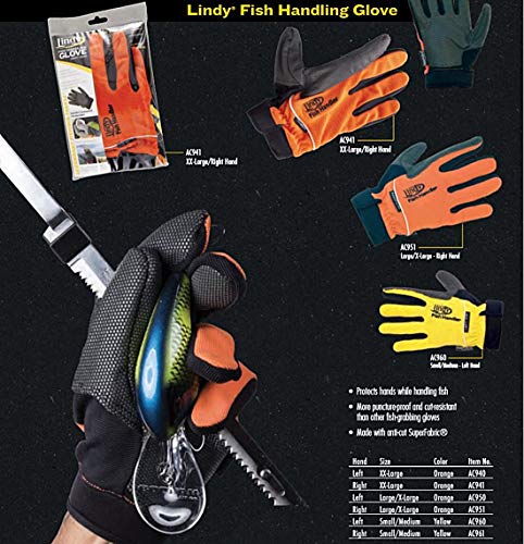 Lindy Fish Handling Glove Puncture-Proof and Cut Resistant Fish-Grabbing Glove - color: Right Hand