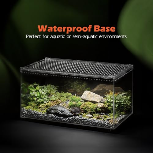 AZV Escape Proof Tarantula Enclosure,Polycarbonate Hermit Crabs Tank XLarge | Reptile Cage with Magnetic Lid,Ventilated Spider Terrarium,360° Clear View,Easy Clean Isopod Habitat for Gecko,Frogs,Insects - size: XLarge(15.74*9.84*7.87inch)