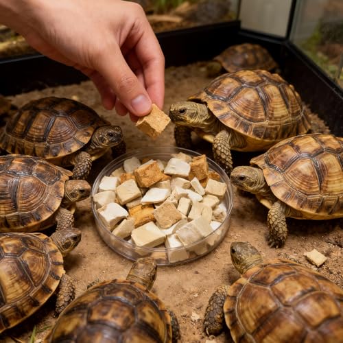 Freeze-Dried Chicken, Duck & Fish for Turtle Treats | 3 oz Canister of Aquatic Turtle Food | Protein Rich Diet for Red Eared Sliders, Box Turtles & Aquatic Pets (3 oz)