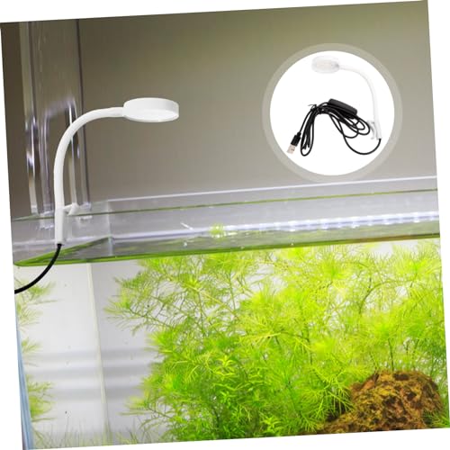 Sosoport Aquarium Led Light Clamp Fish Tank Lamp for Daily Use Easy to Install Lightweight for Aquatic Plants and Reptile Farming