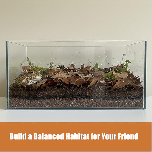 2Pcs 24"x18"Reptile Substrate Mesh, Terrarium Supplies for Reptile Tank, Bioactive Substrate Barrier for Leopard Geckos, Crested Geckos, Ball Pythons, Corn Snakes, Frogs, Skinks