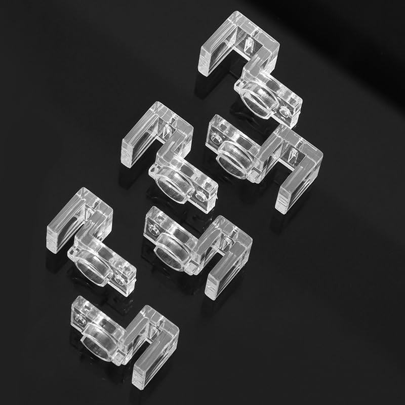 6pcs Aquarium Lid Support Bracket Fish Tank Cover Holder Stand Acrylic Fishtanks Cover Support Clamp Clips for Aquariums (Suitable for 15mm Thick Aquarium Walls) - size: Suitable for 15mm thick aquarium walls