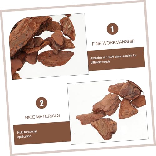 BESPORTBLE 1bag Natural Reptile Tank Decor Cypress Mulch Bark Chips Liner for Rainforest Habitat