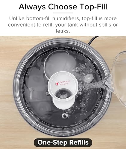 Reptile Fogger Humidifier Mister for Reptile Tank, 2.5L Top-Fill Terrarium Humidifier with Hose for Snakes, Tortoises, Chameleons and Ball Python, AUAAQ Reptile humidifers