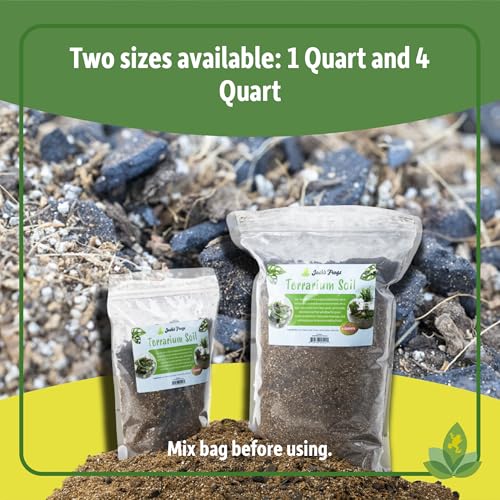 Josh's Frogs Sprig & Stone Terrarium Soil for Open and Closed Terrariums (4 Quart) - size: 4 Quart