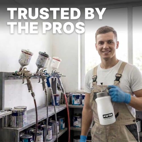KOTA 1 L Adjustable Hand Pump Pressure Sprayer, Heavy-Duty Multipurpose Bottle for Automotive Solvents, Surface Prep & Car Detailing, Chemical-Resistant PE Construction (Cleaning Applicator) 75880 - style: Cleaning Applicator