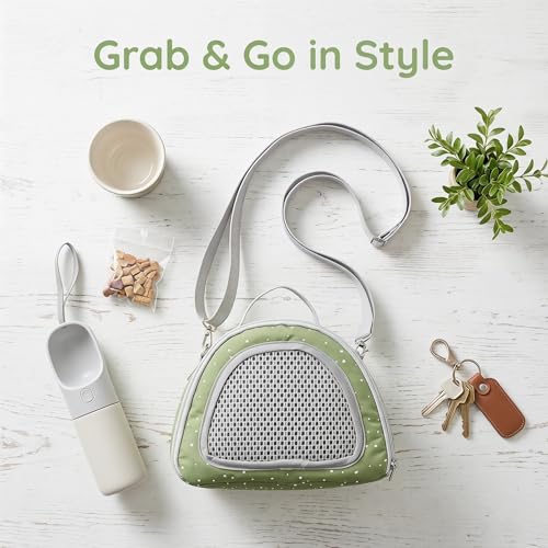 TOYANDONA 2pcs Portable Small Pet Carrier Bag for Hamster, Lizard, Sugar Glider, and Reptiles, Made of Sturdy Polyester and Oxford Cloth, Suitable for Travel and Outdoor Use in Weather