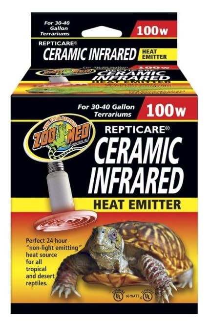 Zoo Med ReptiCare Ceramic Infrared Heat Emitter 100 Watts - Pack of 3