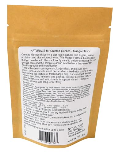 Nature Zone Natural Crested Gecko Food - Mango, 2 oz / 56 G