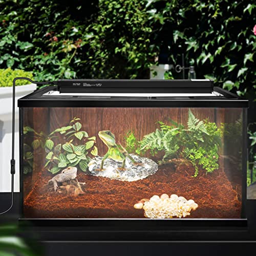 DXOPHIEX 8W HO T5 UVB Reptile Light Fixture with Bulb 12 inch, Bearded Dragon uvb Light bar with 10.0 Bulb for Reptiles Like Bearded Dragon Turtles Lizard Snake and Gecko