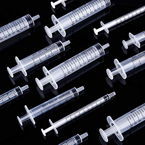 Frienda 20 Packs Large Plastic Syringe Measuring Syringe Tools Dispensing Multiple Uses (1 ml/ 3 ml/ 5 ml/ 10 ml) - size: 1 ml/ 3 ml/ 5 ml/ 10 ml