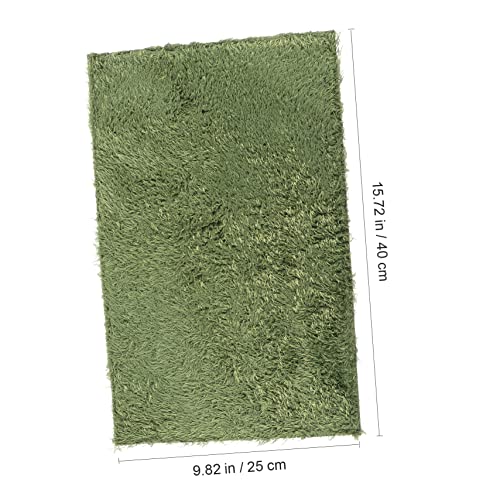 Toddmomy 2pcs Climbing Pet Mat Reptile Decor Moss Reptile Carpet Terrarium Bedding Comfortable Mats for Turtles