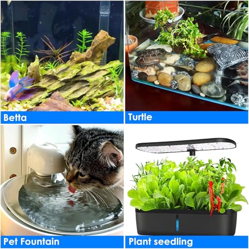 Mini Aquarium Heater 25W Super Small Fish Tank Heater with Digital Display Thermostat, Alumina Ceramic Betta Tank Heater Turtle Heater for 3-5 Gallon Tanks - size: For Aquariums ≤ 5 Gal