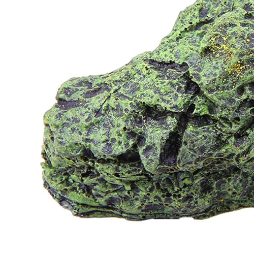 Yosoo Health Gear Reptile Hideout Turtle Cave Basking Platform, Large Resin Rock Hideaway for Aquarium Terrarium, Bearded Dragon Lizard Gecko Snake Habitat Decor Ornament